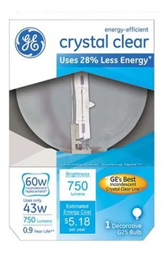 Ge 43w Clr G25 Bombilla Hal