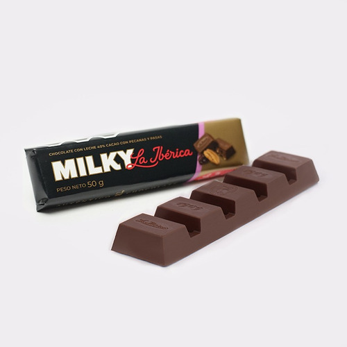 Pack X20 Chocolate Milky Pecanas Y Pasas 50g