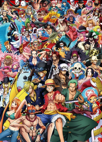 Poster Lona Vinilica - One Piece 80 X 120 Cm