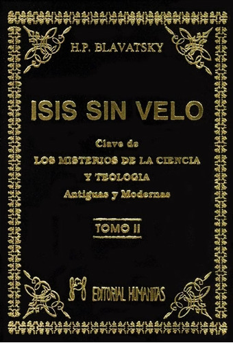 Libro Isis Sin Velo Tomo 2 - Blavatsky - Tapa Dura Original