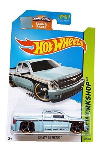 Taller De Hot Wheels 2015 Hw Chevy Silverado 249250 Azul Cla