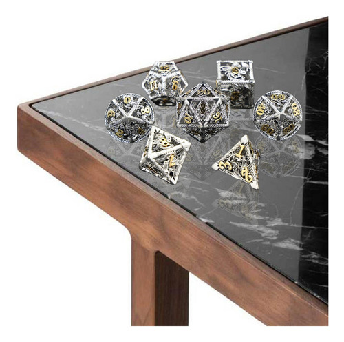 L 7 Piezas De Dados Poliédricos, Accesorios De Casino,