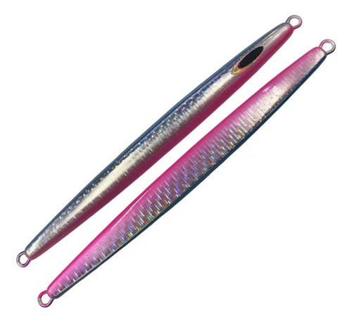 Isca De Pesca Ns Jumping Jig Pita 150 Rosa E Azul 150g 20cm