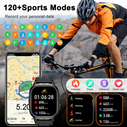 Monitor De Ritmo Cardíaco Smartwatch Onaneag Para Hombre