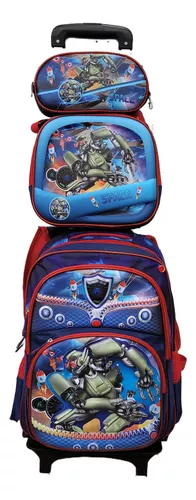 MOCHILA CARRO PRIMARIA JUEGO DE TRES PIEZAS