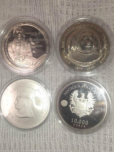 4 Monedas Conemorativas 2 De 10 Mil Y 2 De 5 Mil.