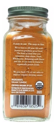 Simply Organic Cúrcuma Orgánica 67g Se