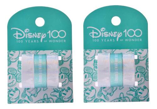 6 Cintas Washi Tape Disney 100 Años Mooving 1,5cm X 3mt