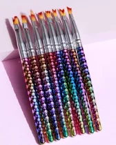 Comprar Pinceles Para Realizar Flores\u002Fset X 8\u002Fdecoración De Uñas