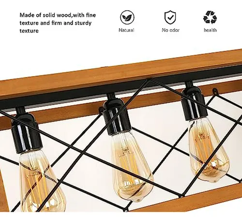 Lámpara Colgante Moderna 5 Luzes, Ajustable Para Cocina Y Sa