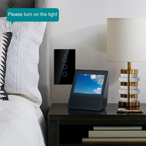 Interruptor Wifi Táctil Control Remoto Compatible Con Google