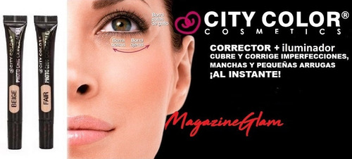 Imagen 2 de 4 de Corrector De Ojeras City Color Photo Chic