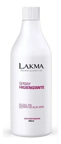 Álcool 70% Spray Higienizante 500ml Lakma