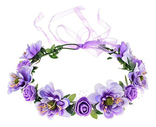 Diadema De Flores Para La Cabeza, Guirnalda, Corona, Fiesta