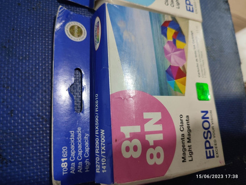 Cartucho Tinta Epson T081620 R270 R290 Rx590 Rx610 1410tx700