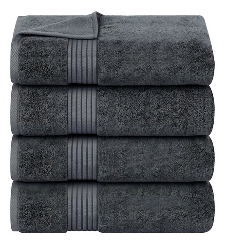 Toallas De Baño De Algodón Absorbentes Y Ligeras 4 Uds 70x14