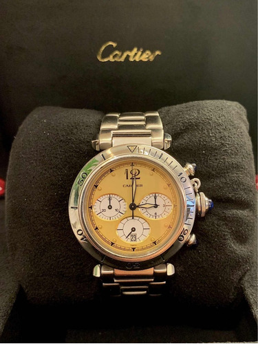 Cartier Pasha 38mm Chronograph Todo Aço , Promoção !!!