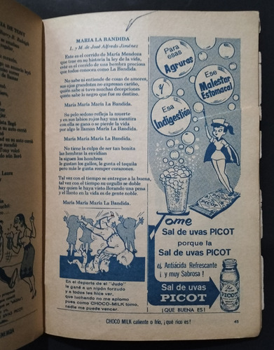 Cancionero Picot Edición Del Año De 1963 (Usado)