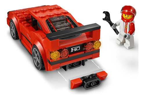 Lego Speed Champions Ferrari F40 Competizione 75890 Número de piezas 198