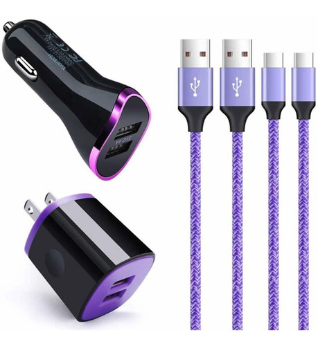 Cargador Vehiculo Tipo Pared Cable Usb Rapida Para S10 6