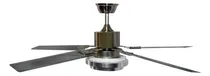 Comprar Ventilador De Techo Con Lampara Led Aspas Metalicas Cantidad De Aspas 5 Color De La Estructura Plateado Color De Las Aspas Plata Diámetro 48 Frecuencia 50 Material De Las Aspas Metal