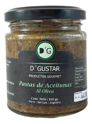 Pastas De Aceitunas Negras Al Oliva 160 Grs Dgustar
