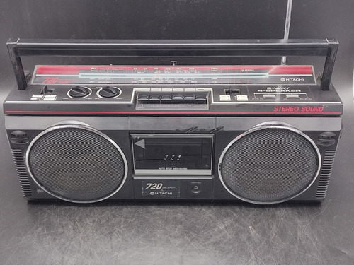 Antiguo Radio Grabador Hitachi Trk Vintage Funcionando Retro