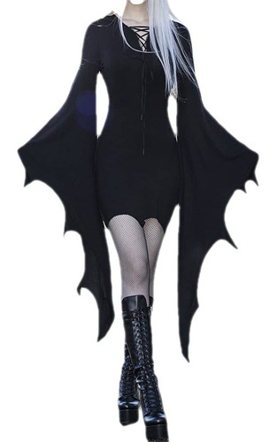 Disfraz De Bruja Fantasma Sexy For Morticia Adam Vestido