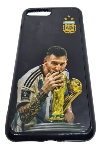 Funda Messi Compatible iPhone 7 Plus 8 Plus Personalizada 