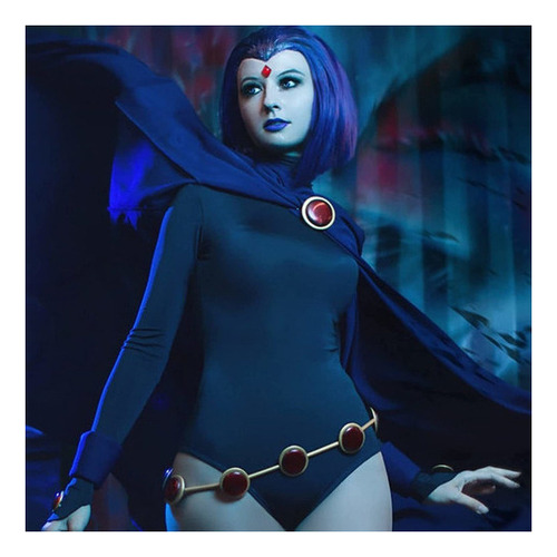 Ccc Disfraz De Raven De Lujo Para Mujer, Cosplay Capa
