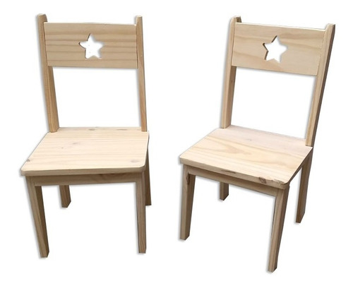 Imagen 2 de 7 de Sillita Sillas Para Nenes En Pino Mas Mesa Obsequio