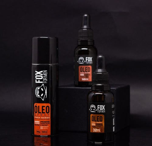 Óleo Para Barba Fox For Men 30ml Beard Oil Ótima Fragrância