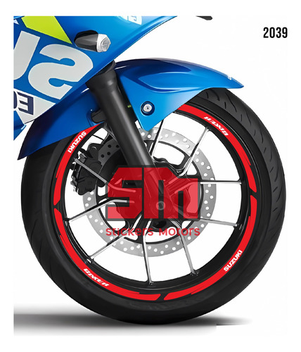 Stickers Reflejantes Para Rin De Moto Suzuki Gixxer Nid 2039