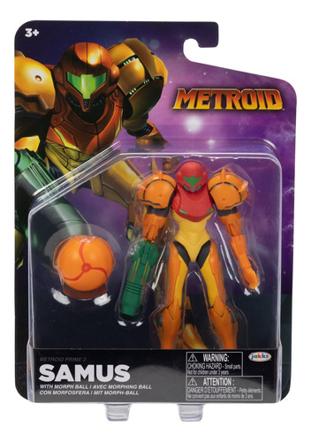 Metroid Samus 4 Inch Action Figure With Morph Ball