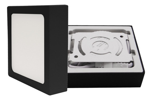 Lámpara Para Techo 45w Plafon Spot Led Panel Fat Tl-2807 6w Estructura Negro