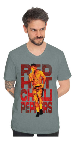 Anthony Kiedis 770 Red Hot Chilli Peppers Polera Estampada