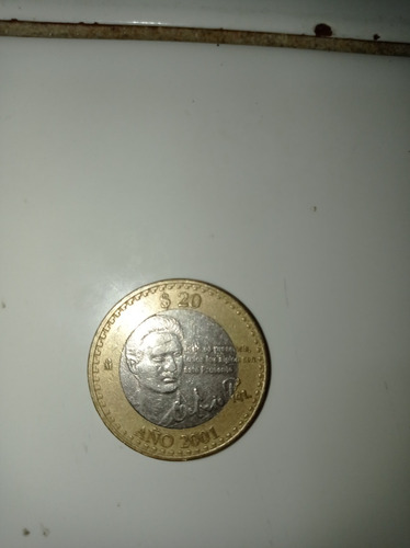 Imagen 3 de 4 de Moneda De 20 Pesos - Conmemoración A Octavio Paz