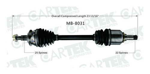 Flecha Delantera Izq M-benz B200 2008-2009 Tm L4 Can 2.0 Ck
