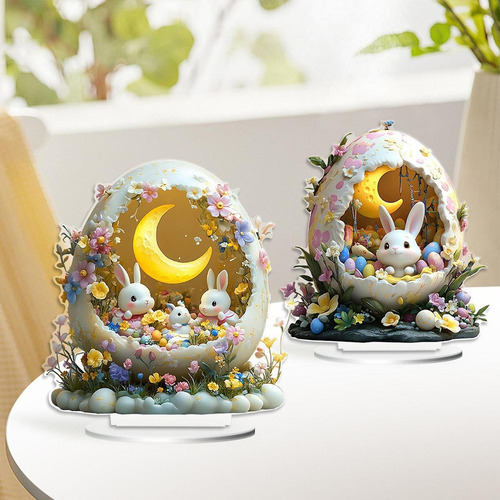 Figura De Conejo De Pascua Figura De Conejo Linda 19x20cm