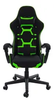 Comprar Cadeira de escritório Pelegrin PEL-3018 gamer ergonômica preto e verde com estofado de tecido