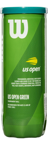24 Pack Pelota Para Mini Tenis Wilson Us Open Punto Verde Amarillo Optico
