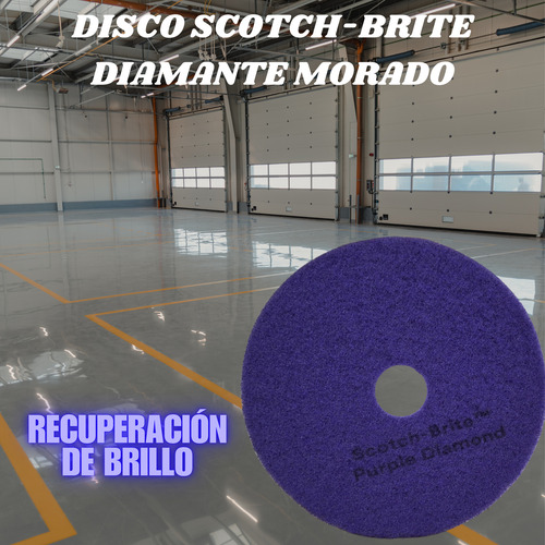 Disco De Limpieza Scotch-brite Diamante Morado 19