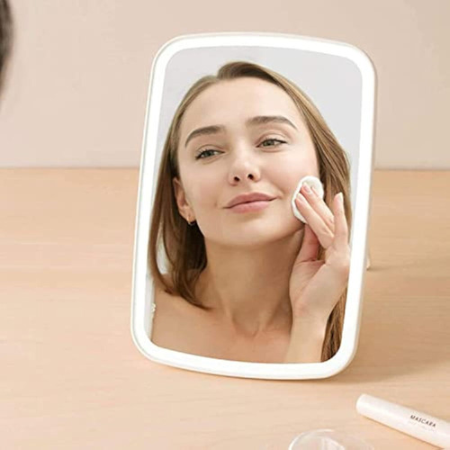 Asd Espejo Maquillaje Con Luz Led Y Espejo Pequeño 10x
