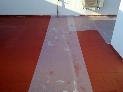 Imagen 5 de 10 de Flexcoat Tela P/impermeabilizar Techos (rollo) 1,10m X 50m