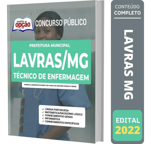 Apostila Concurso Lavras Mg - Técnico De Enfermagem, De Professores Especializados.