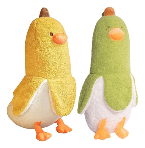 Muñeca De Peluche Con Forma De Pato Banana Con Dibujos Anima