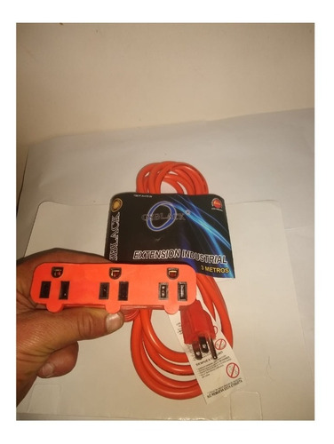 Regleta De 3 Entradas Y 3 Metros