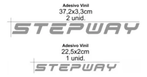 Renault Sandero Calcomanías Stepway 2019-2020 Kit X3 Unidade