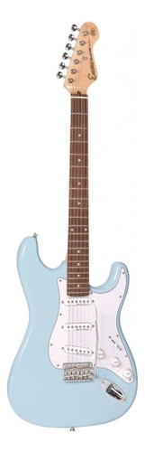 Guitarra elétrica Encore E6 de  madeira maciça laguna blue brilhante com diapasão de pau-rosa