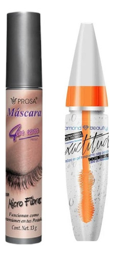 Kit Rimel Negro Prosa 4 En 1 + Rimel Serum Exactitud Diamond Color Kit Rimel Microfibras - Serum